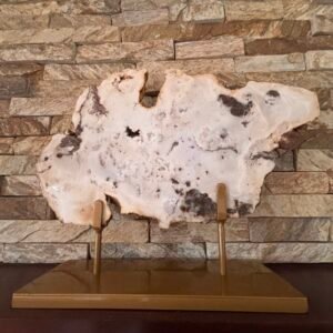 escultura de quartzo branco