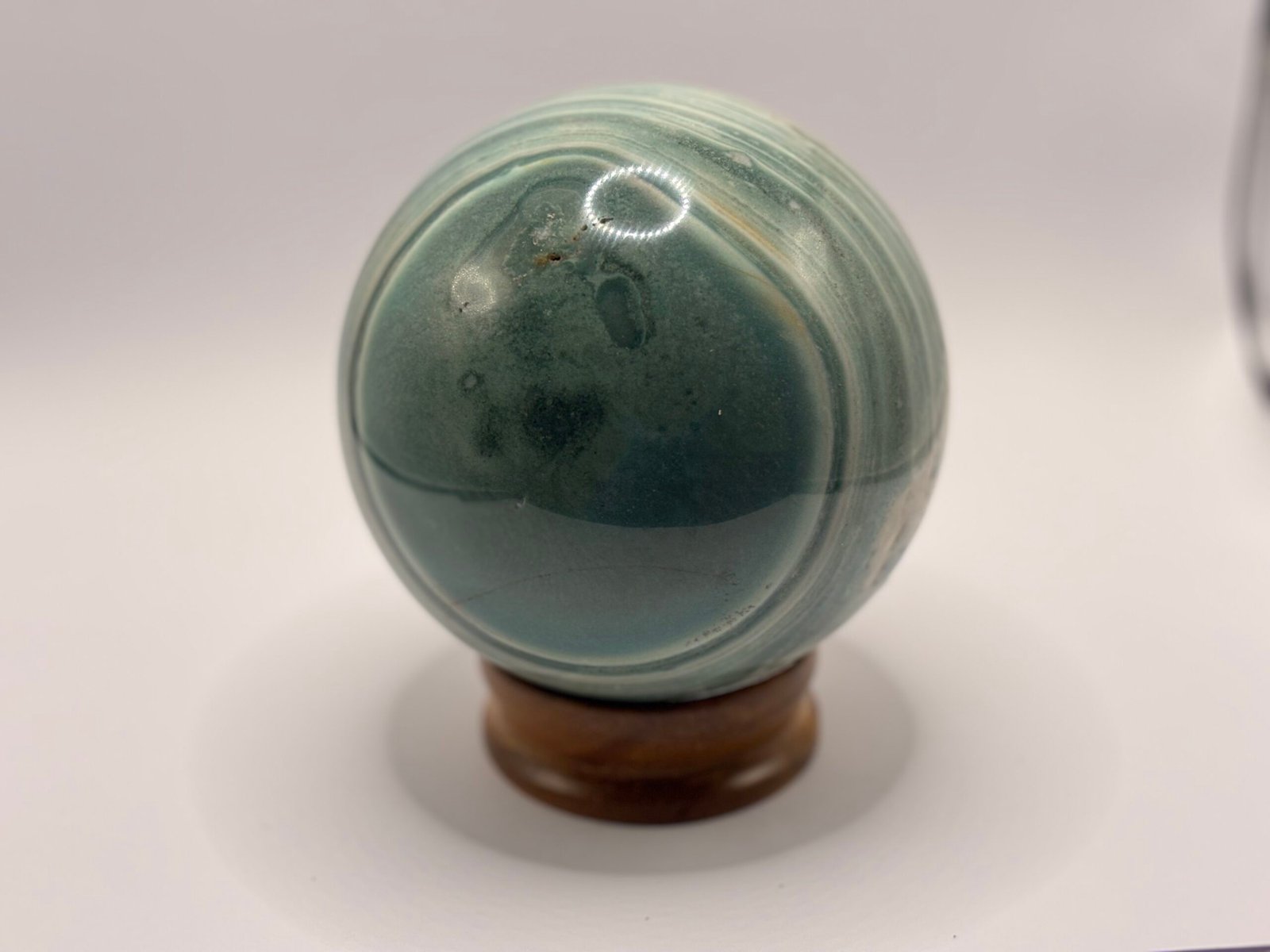 Esfera decorativa de calcita y aragonita bege - marrom - Imagem 4