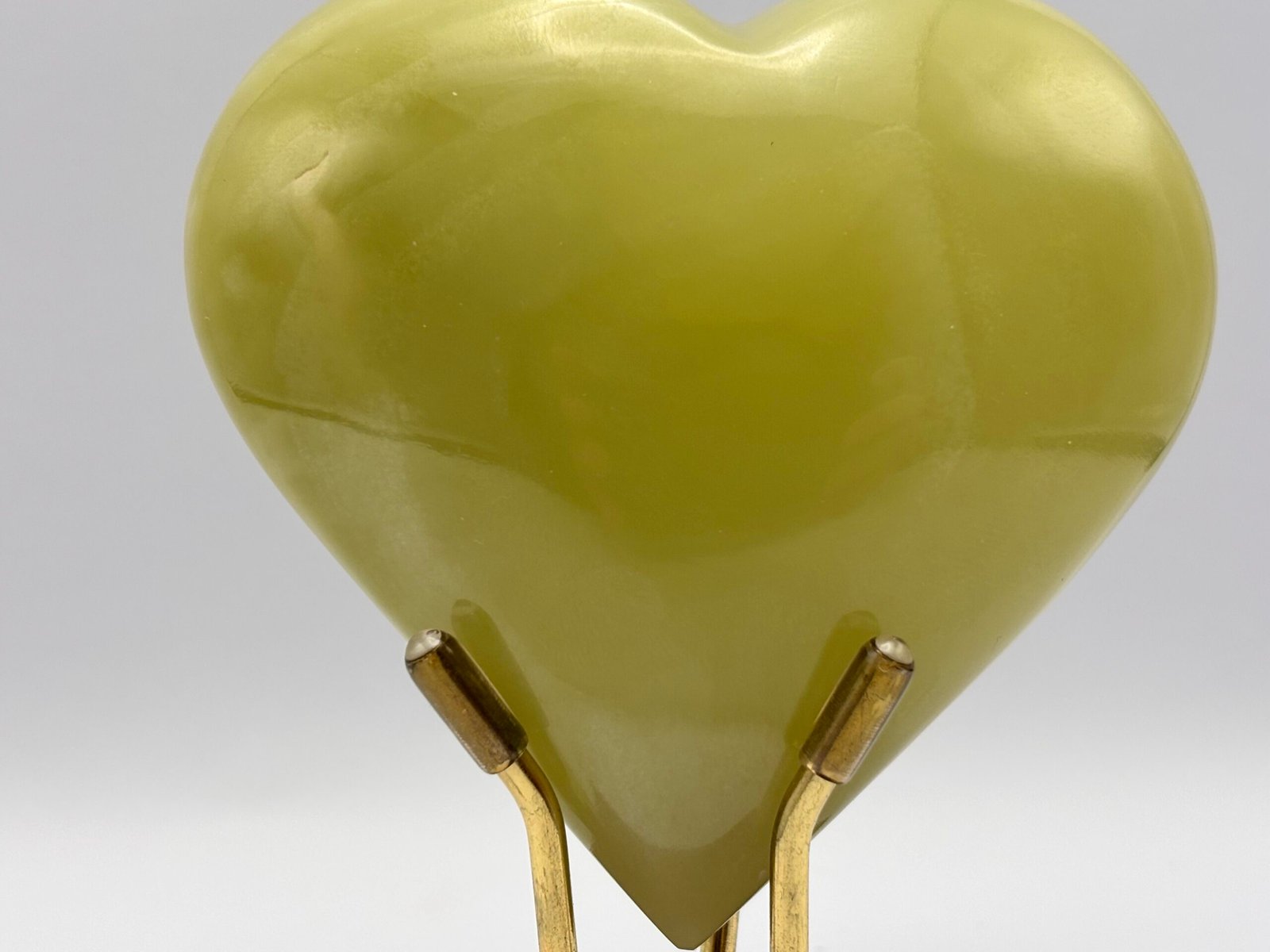 Escultura de Coração ônix verde - Imagem 3