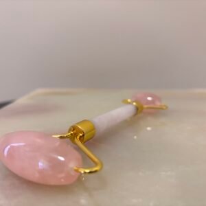 Rolo Facial de Quartzo Rosa