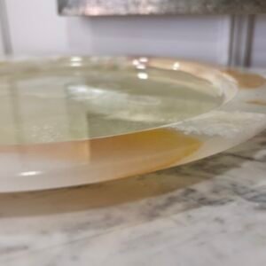 Prato Decorativo de Pedra ônix