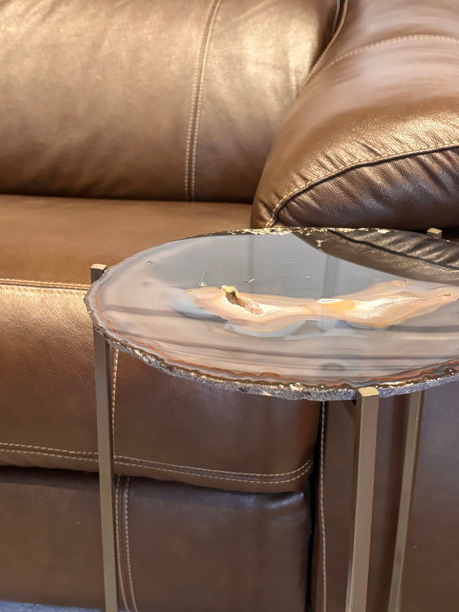 Ágata natural en corte